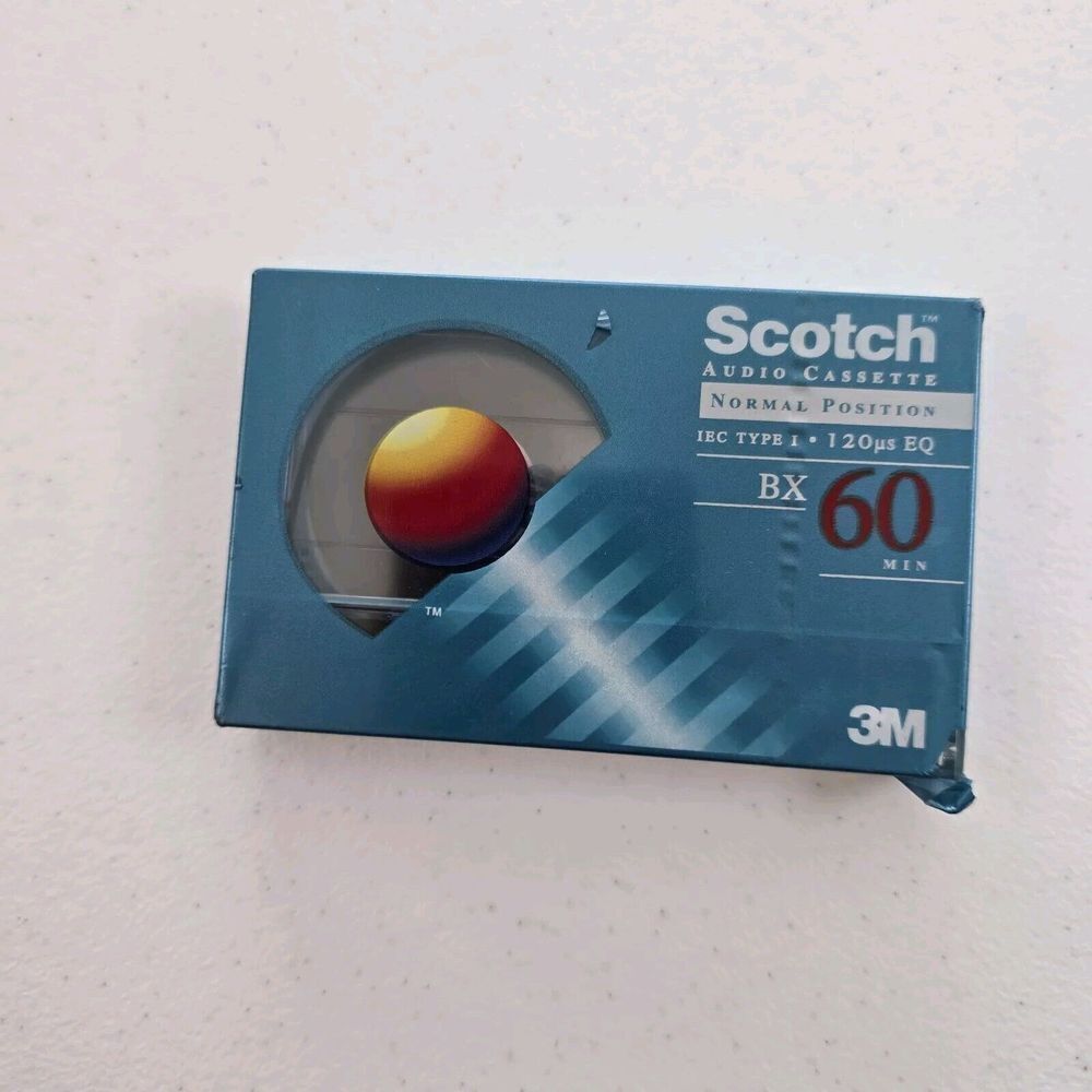 Scotch‎ BX60 Blank Audio Cassette Tape 3M Normal Position IEC Type I